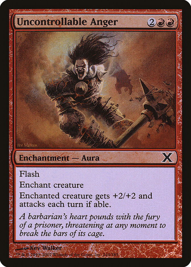 Uncontrollable Anger (Premium Foil) [Tenth Edition] | GnG Games