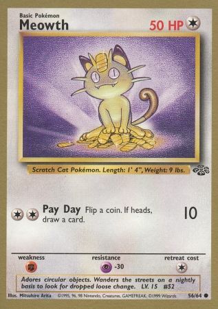 Meowth (56/64) (Gold Bordered Promo) [Jungle Unlimited] | GnG Games