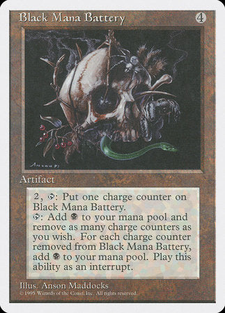 Black Mana Battery [Fourth Edition] | GnG Games