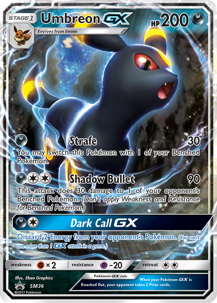 Umbreon GX (SM36) [Sun & Moon: Black Star Promos] | GnG Games