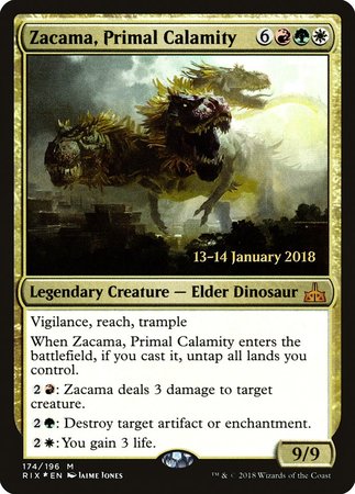 Zacama, Primal Calamity [Rivals of Ixalan Promos] | GnG Games