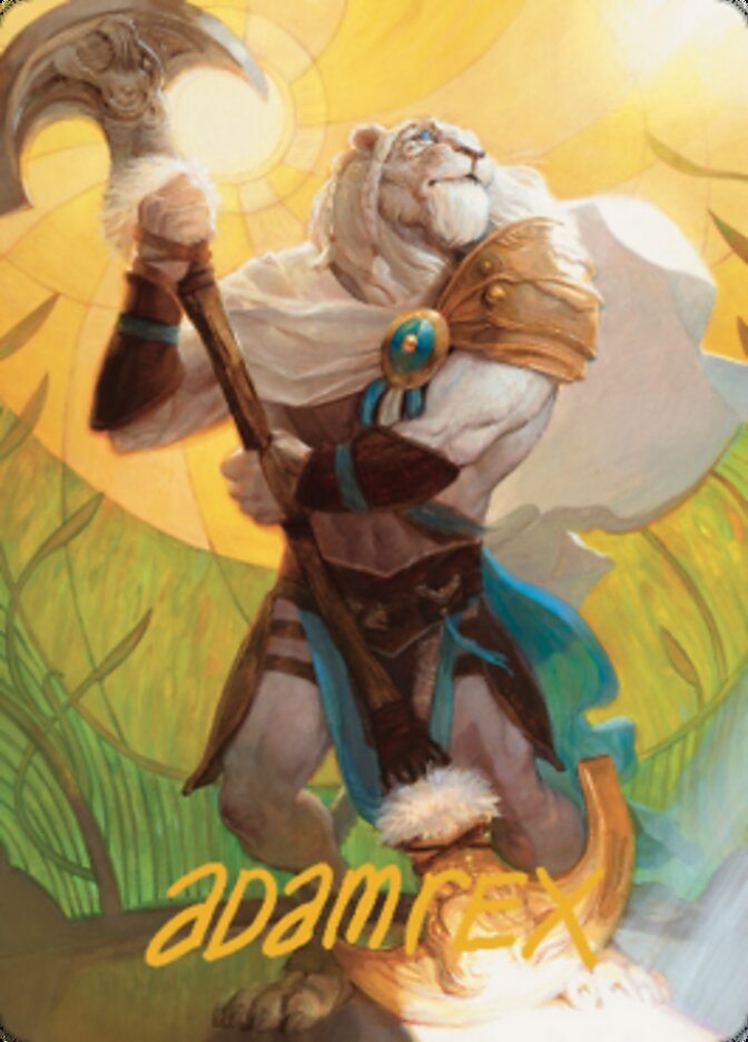 Ajani, Sleeper Agent Art Card (Gold-Stamped Signature) [Dominaria United Art Series] | GnG Games