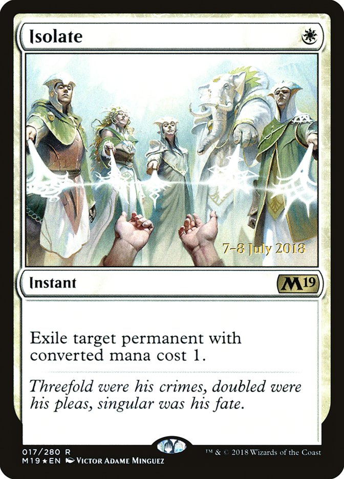 Isolate  [Core Set 2019 Prerelease Promos] | GnG Games