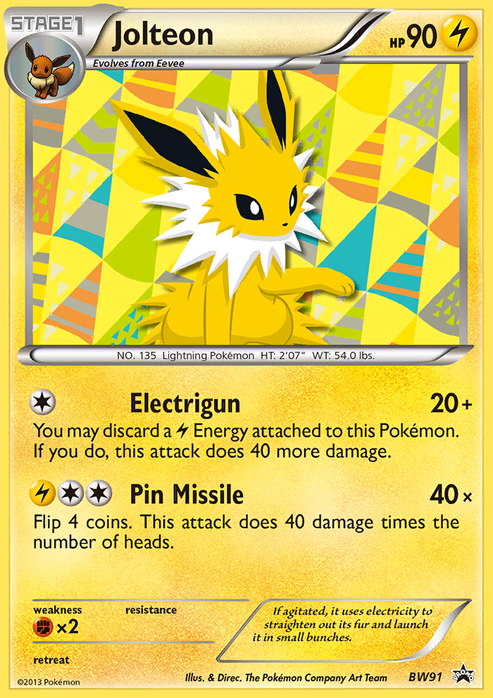 Jolteon (BW91) [Black & White: Black Star Promos] | GnG Games