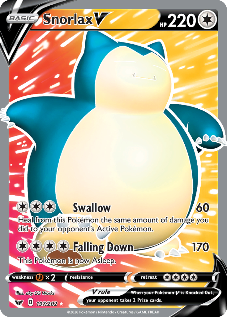 Snorlax V (197/202) [Sword & Shield: Base Set] | GnG Games