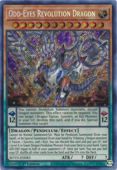 Odd-Eyes Revolution Dragon [ROTD-EN083] Secret Rare | GnG Games