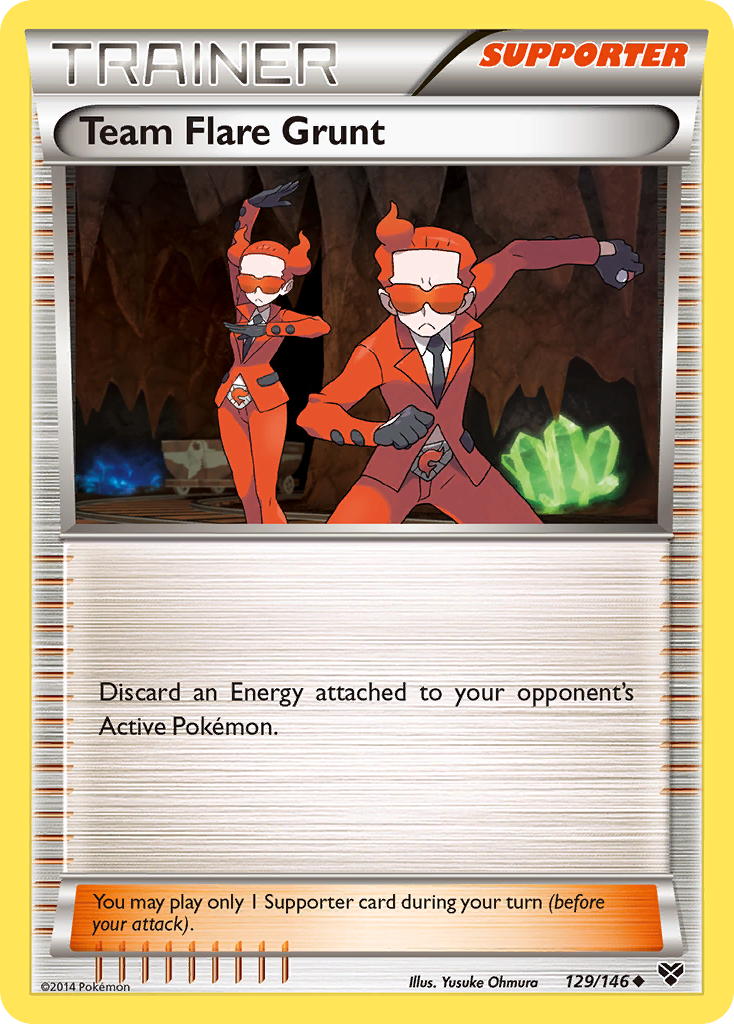 Team Flare Grunt (129/146) [XY: Base Set] | GnG Games