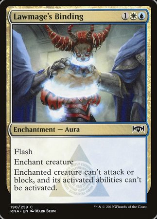 Lawmage's Binding [Ravnica Allegiance] | GnG Games