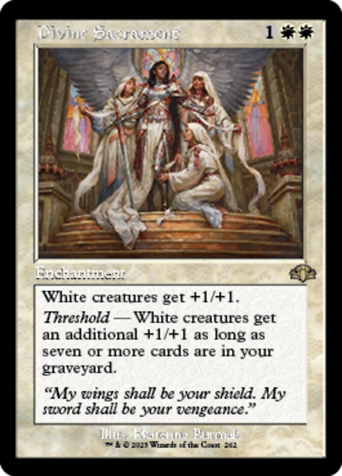 Divine Sacrament (Retro) [Dominaria Remastered] | GnG Games