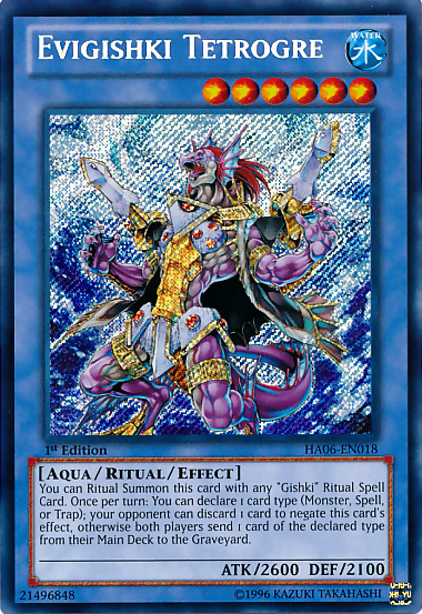 Evigishki Tetrogre [HA06-EN018] Secret Rare | GnG Games