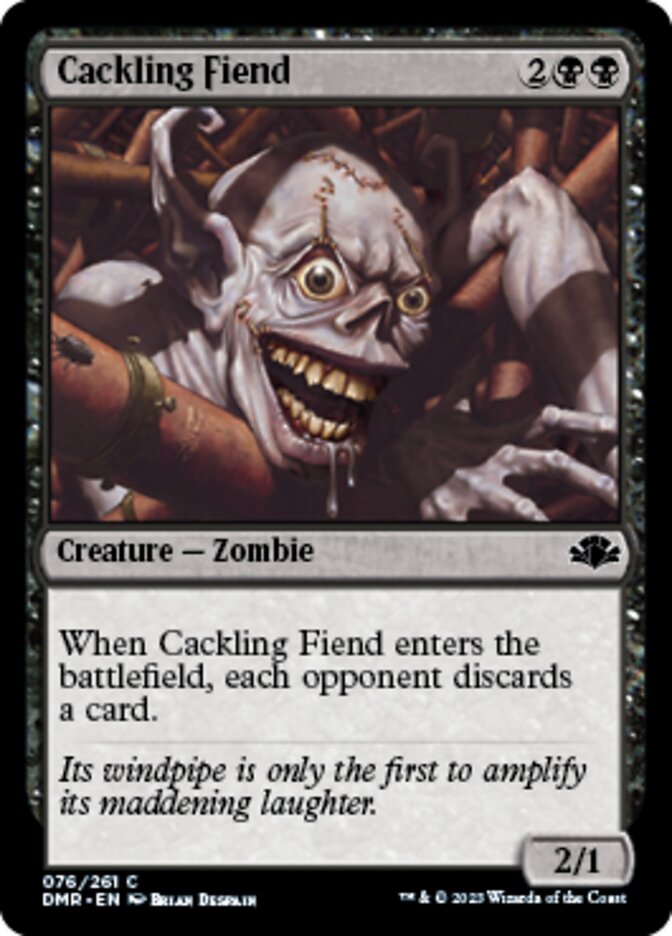 Cackling Fiend [Dominaria Remastered] | GnG Games