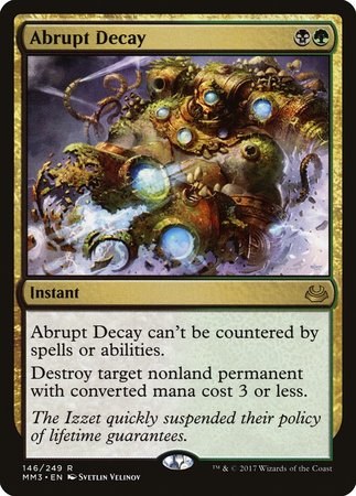 Abrupt Decay [Modern Masters 2017] | GnG Games