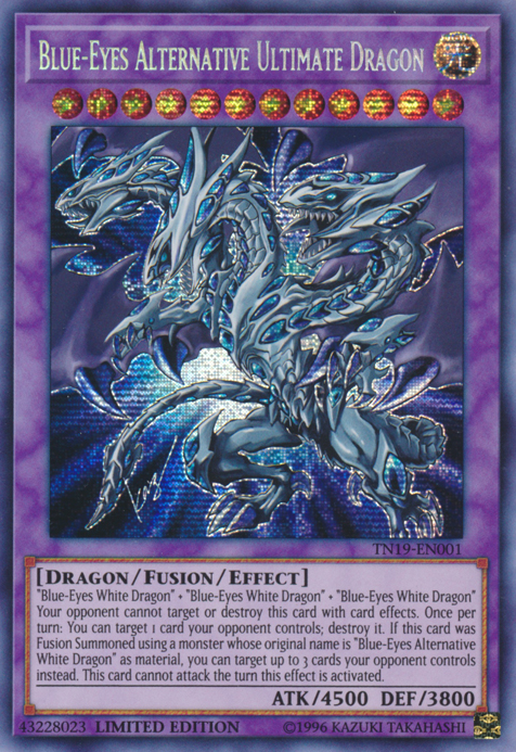 Blue-Eyes Alternative Ultimate Dragon [TN19-EN001] Prismatic Secret Rare | GnG Games