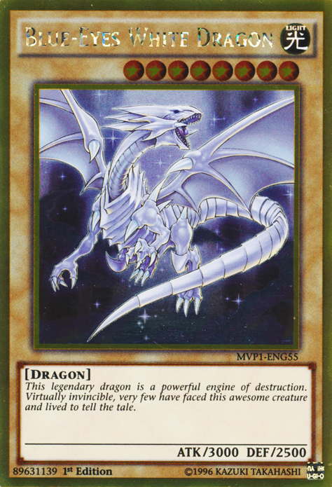 Blue-Eyes White Dragon [MVP1-ENG55] Gold Rare | GnG Games