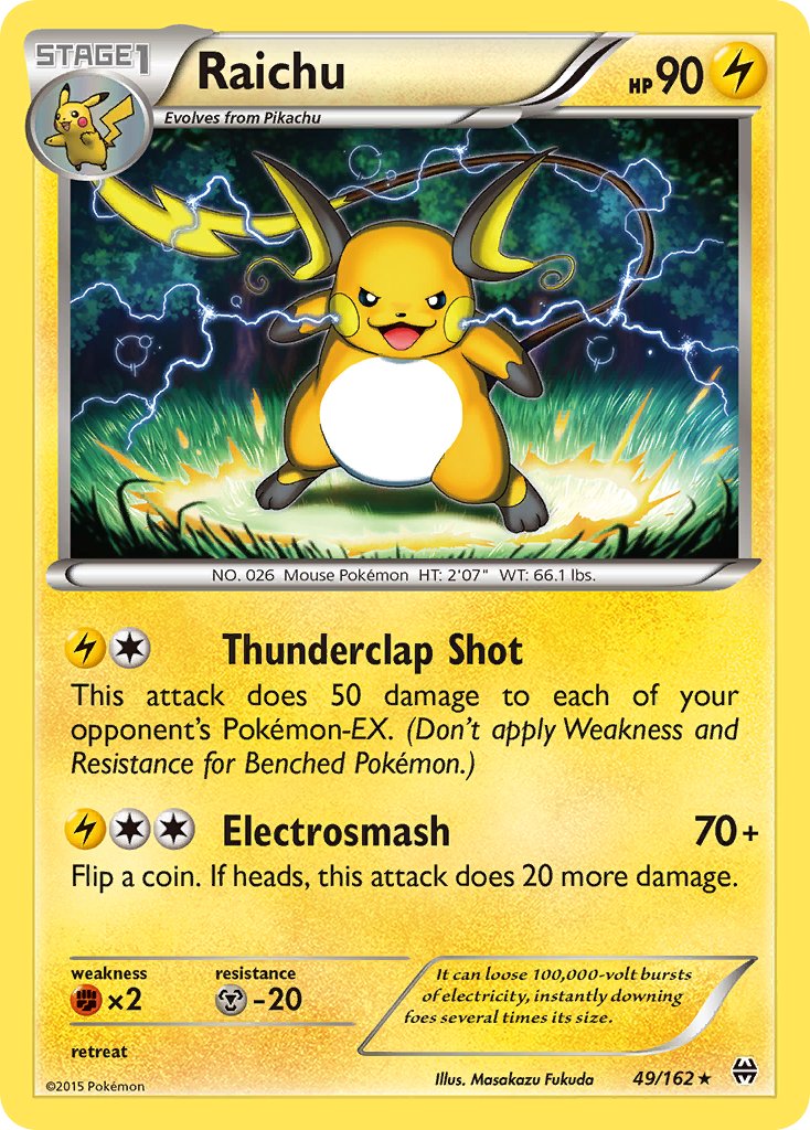 Raichu (49/162) (Theme Deck Exclusive) [XY: BREAKthrough] | GnG Games