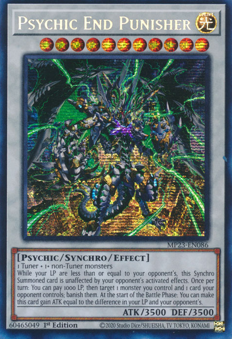 Psychic End Punisher [MP23-EN086] Prismatic Secret Rare | GnG Games