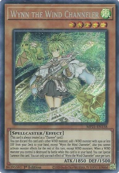 Wynn the Wind Channeler [MP21-EN158] Prismatic Secret Rare | GnG Games