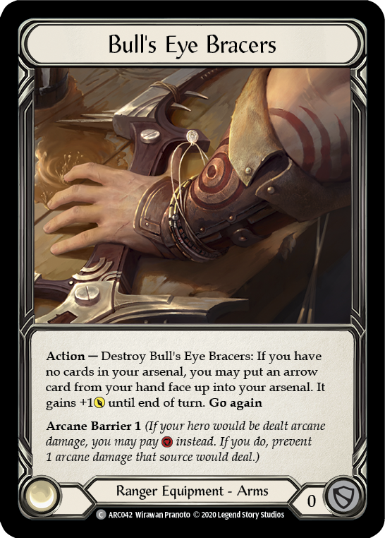 Bull's Eye Bracers [ARC042] Unlimited Edition Rainbow Foil | GnG Games