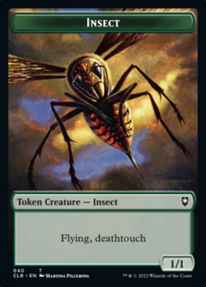 Spider // Insect Double-sided Token [Commander Legends: Battle for Baldur's Gate Tokens] | GnG Games