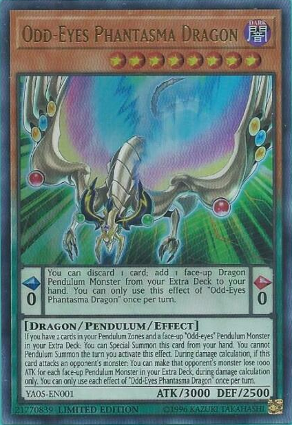 Odd-Eyes Phantasma Dragon [YA05-EN001] Ultra Rare | GnG Games