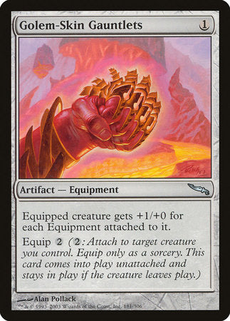 Golem-Skin Gauntlets [Mirrodin] | GnG Games