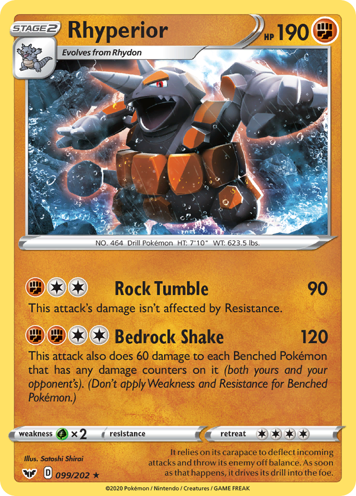 Rhyperior (099/202) [Sword & Shield: Base Set] | GnG Games