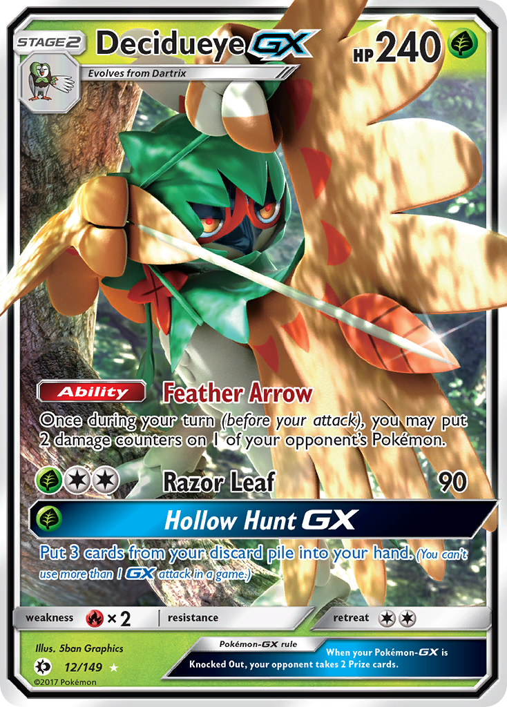 Decidueye GX (12/149) [Sun & Moon: Base Set] | GnG Games