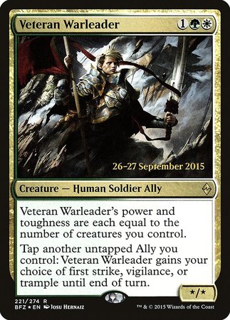 Veteran Warleader [Battle for Zendikar Promos] | GnG Games