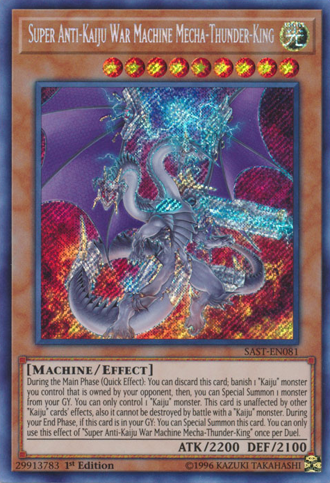 Super Anti-Kaiju War Machine Mecha-Thunder-King [SAST-EN081] Secret Rare | GnG Games