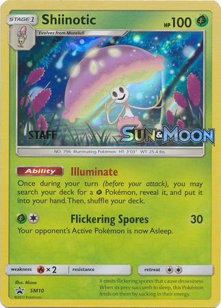 Shiinotic (SM10) (Staff Prerelease Promo) [Sun & Moon: Black Star Promos] | GnG Games