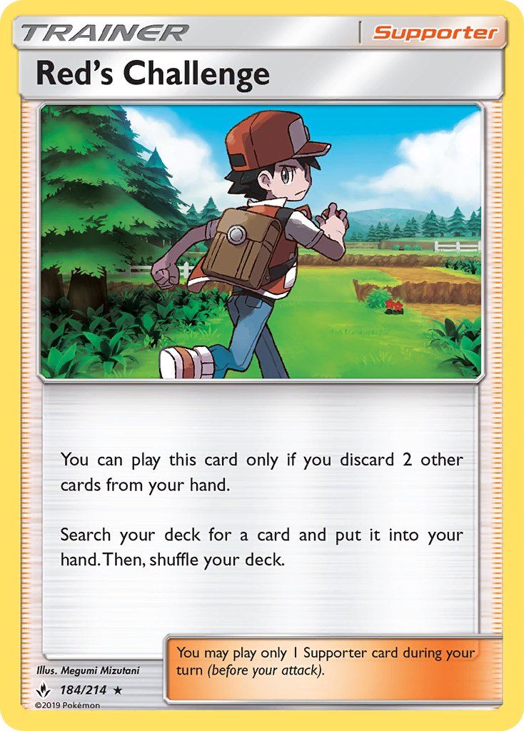 Red's Challenge (184/214) (Theme Deck Exclusive) [Sun & Moon: Unbroken Bonds] | GnG Games