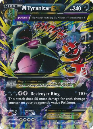 M Tyranitar EX (43/98) (Jumbo Card) [XY: Ancient Origins] | GnG Games