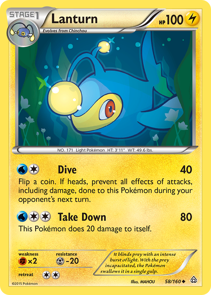 Lanturn (58/160) [XY: Primal Clash] | GnG Games