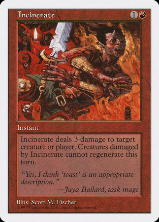 Incinerate [Fifth Edition] | GnG Games