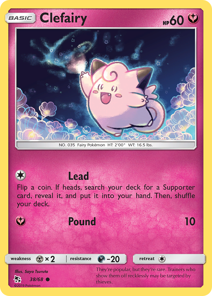 Clefairy (38/68) [Sun & Moon: Hidden Fates] | GnG Games