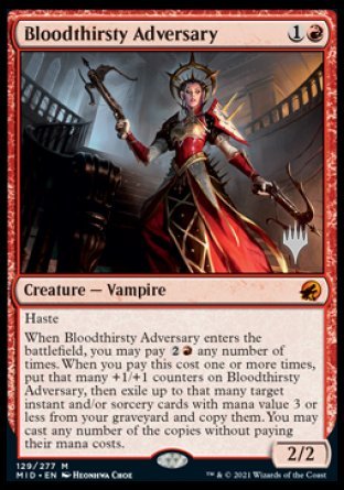 Bloodthirsty Adversary (Promo Pack) [Innistrad: Midnight Hunt Promos] | GnG Games