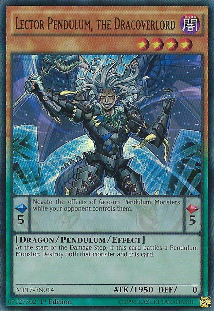 Lector Pendulum, the Dracoverlord [MP17-EN014] Ultra Rare | GnG Games