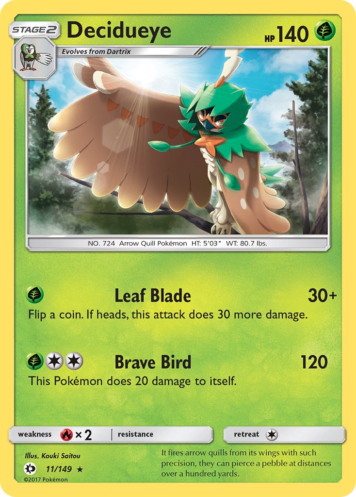 Decidueye (11/149) (Theme Deck Exclusive) [Sun & Moon: Base Set] | GnG Games