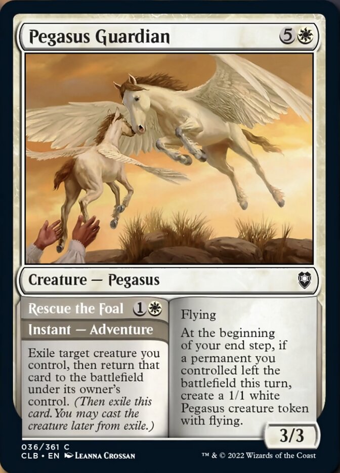 Pegasus Guardian // Rescue the Foal [Commander Legends: Battle for Baldur's Gate] | GnG Games