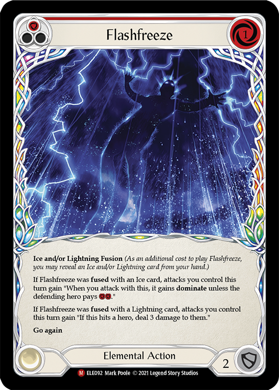 Flashfreeze [ELE092] (Tales of Aria)  1st Edition Rainbow Foil | GnG Games