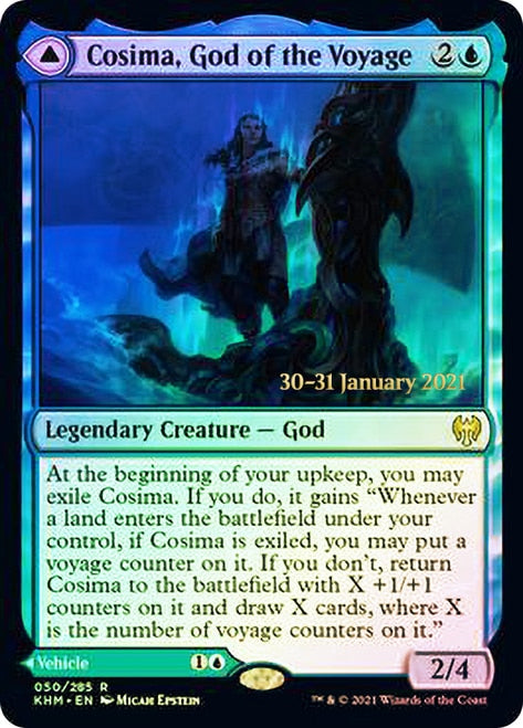 Cosima, God of the Voyage // The Omenkeel  [Kaldheim Prerelease Promos] | GnG Games