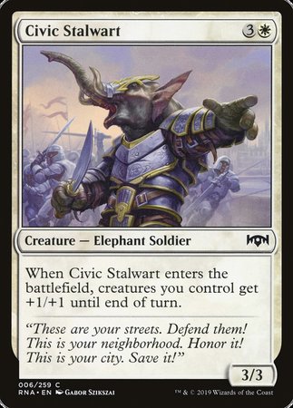 Civic Stalwart [Ravnica Allegiance] | GnG Games
