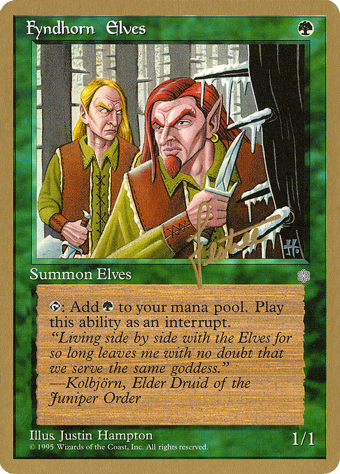 Fyndhorn Elves (Bertrand Lestree) [Pro Tour Collector Set] | GnG Games