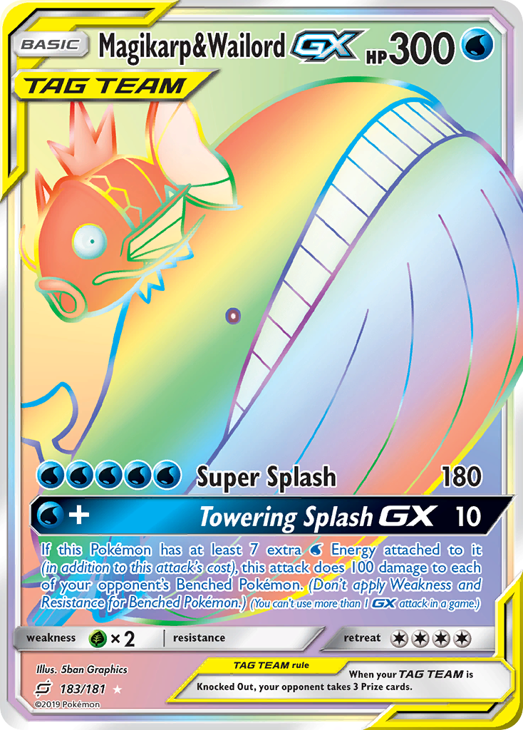 Magikarp & Wailord GX (183/181) [Sun & Moon: Team Up] | GnG Games