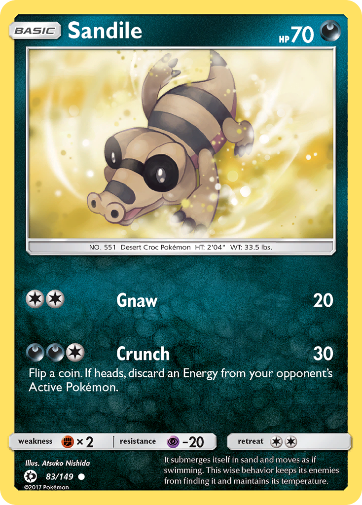 Sandile (83/149) [Sun & Moon: Base Set] | GnG Games