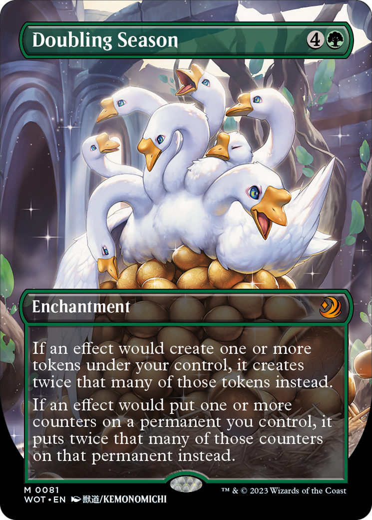 Doubling Season (Anime Borderless) [Wilds of Eldraine: Enchanting Tales] | GnG Games