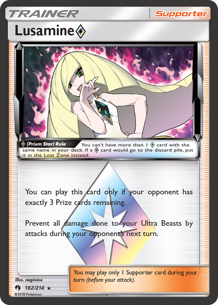 Lusamine (182/214) (Prism Star) [Sun & Moon: Lost Thunder] | GnG Games