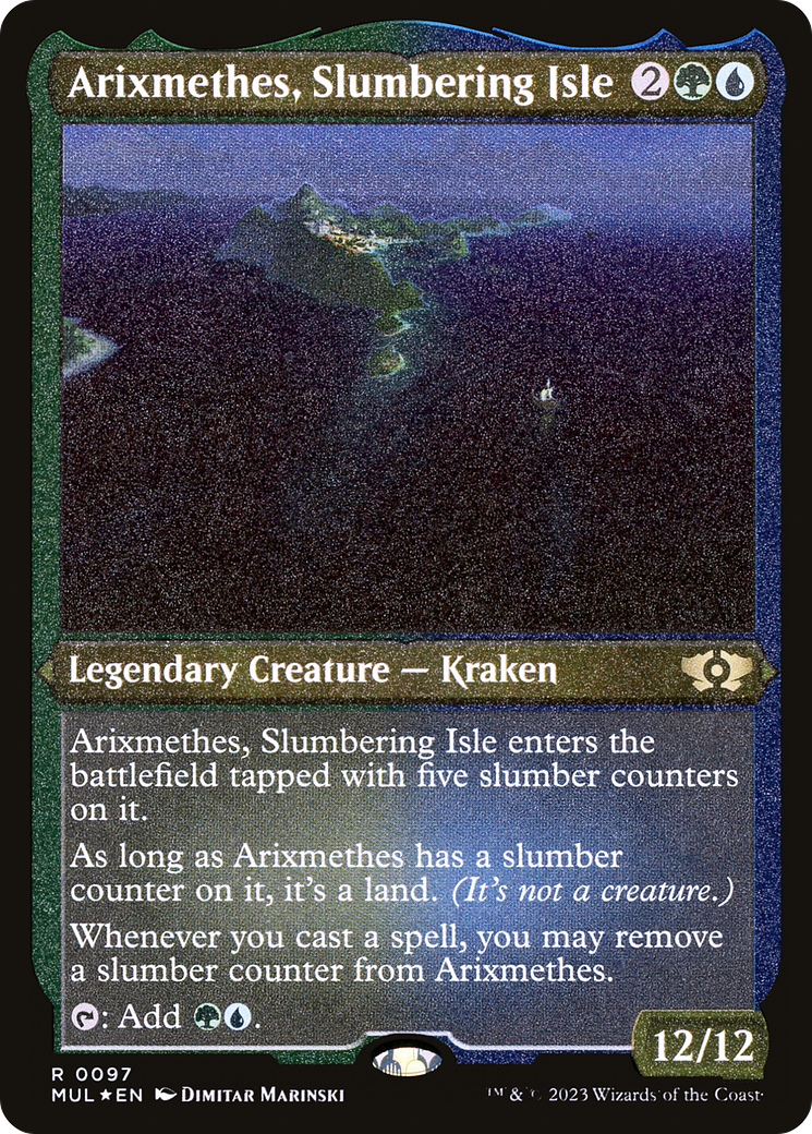 Arixmethes, Slumbering Isle (Foil Etched) [Multiverse Legends] | GnG Games