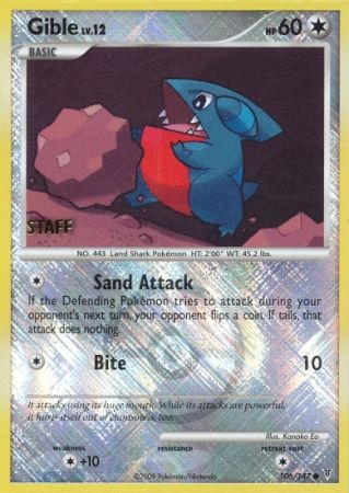 Gible (106/147) (Championship Promo Staff) [Platinum: Supreme Victors] | GnG Games