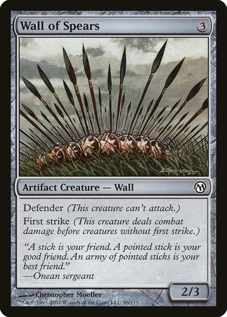 Wall of Spears [Duels of the Planeswalkers] | GnG Games